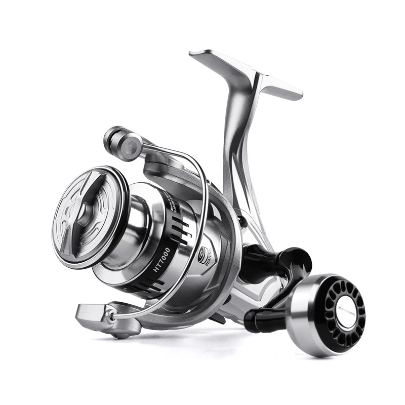 Trolling Reel - Carretilha de Pesca Prata Ultraleve com