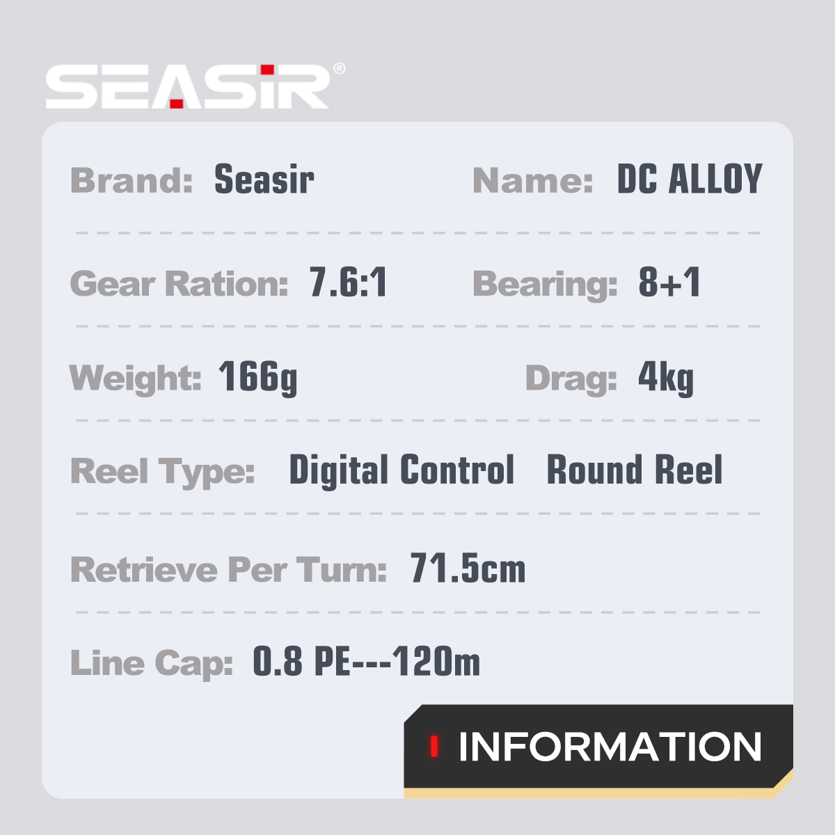 Carretilha de Pesca SEASIR DC  - Abu Garcia Reel Max avaliação e preço